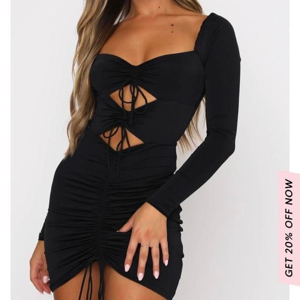 WHITE FOX BOUTIQUE BLACK MINI DRESS